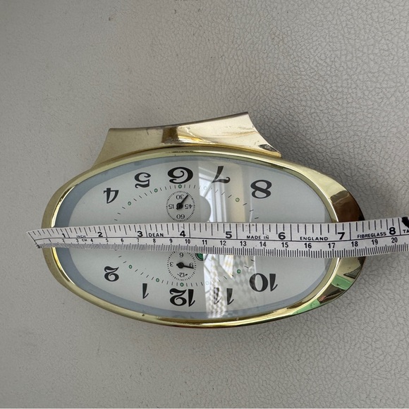 Vintage Cream & Gold Cardinal Oblong Alarm Clock - Picture 8 of 8